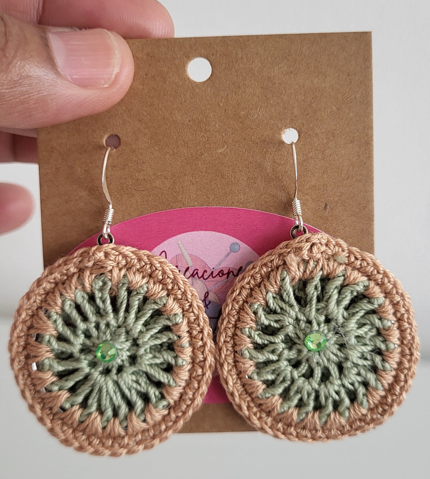 Aretes Redondos a Crochet