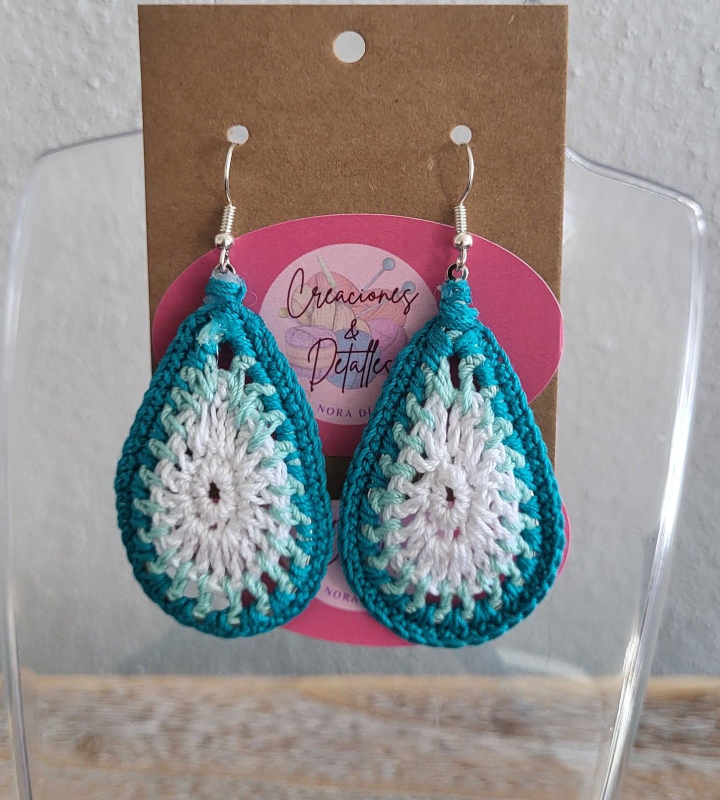 Aretes a crochet