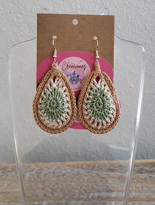 Aretes a Crochet